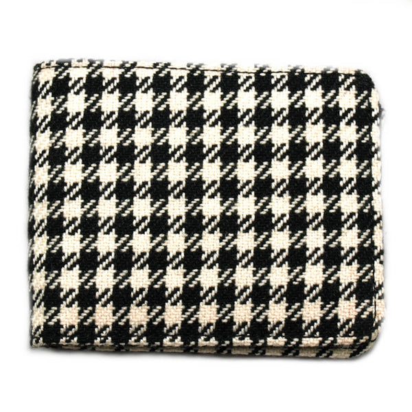 90s Y's Houndstooth Wo Felt wallet 【公式通販】